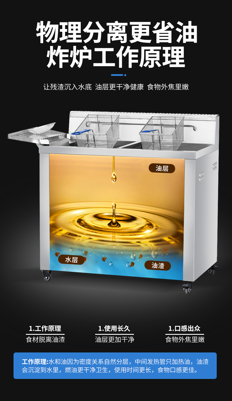 燃气立式油水分离炸炉_05